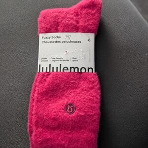 lululemon athletica Fuzzy Pink Socks